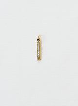 Diamantener Buchstabe "I" Goldkette aus 18K oder Anhänger I Diamant