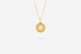 IX Anker 22K Gold Plated Pendant w. Moonstone