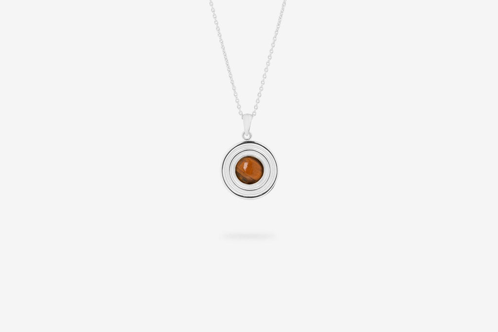 IX Anker Silver Pendant w. Tiger Eye
