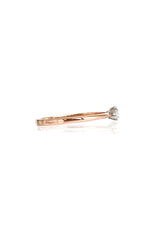 Drop 18K Rosegold & Whitegold Ring w. Diamonds