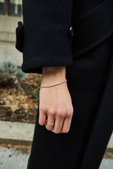 Drop 18K Rosegold & Whitegold Ring w. Diamonds