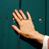 Candy Violete Blue 18K Hvidguld Ring m. Safir & Diamanter