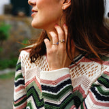 Candy Violete Blue 18K Hvidguld Ring m. Safir & Diamanter