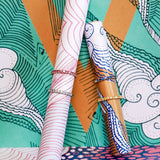 Candy Eternity Yellow 18K Gold Ring w. Sapphires