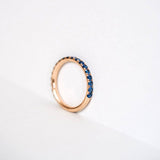 Candy Eternity Rosa 18K Rosaguld Ring m. Safirer