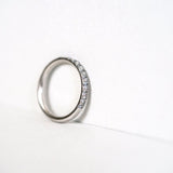 Candy Eternity Hvid 18K Hvidguld Ring m. Safirer