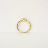 Candy Sweet Yellow 18K Gold Ring w. Sapphires