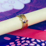 Essential Spring 18K Gold Ring w. Sapphire