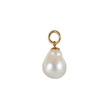 Baroque Charm Gold Plated Pendant w. Pearl