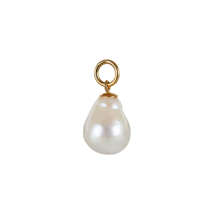 Baroque Charm Gold Plated Pendant w. Pearl