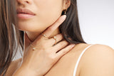 9K Gold Ring w. Ocean Diamond
