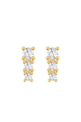 Degrade 18K Gold Earrings w. Lab-Grown Diamonds