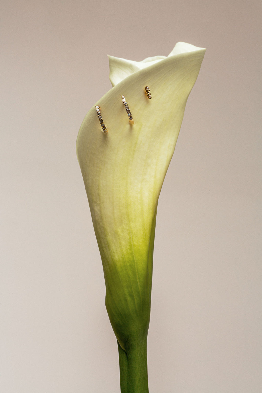 Degrade Piercing 18K Rose Gold Earring w. Lab-Grown Diamonds