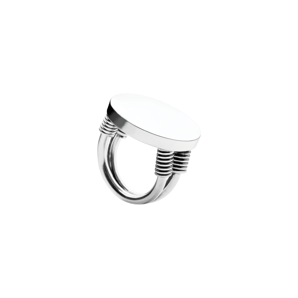 Double Dolly Ring Sølv
