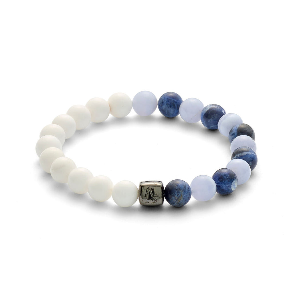 ColorUp Dubai (8mm) Silver Bracelet w. Agate