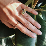 Future 18K Gold Ring w. Beryl