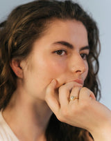 Harmony Medium 18K Gold Ring w. Diamonds