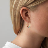 Dusty Eldorado Forgyldte Hoops m. Blandede farver Glasperler