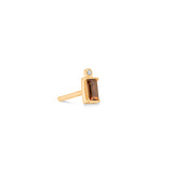 Nord Purity S 18K Gold Stud w. Quartz & Diamond