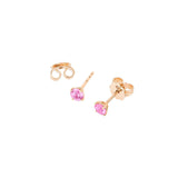 Essential Ease 18K Gold or Rosegold Studs w. Sapphires