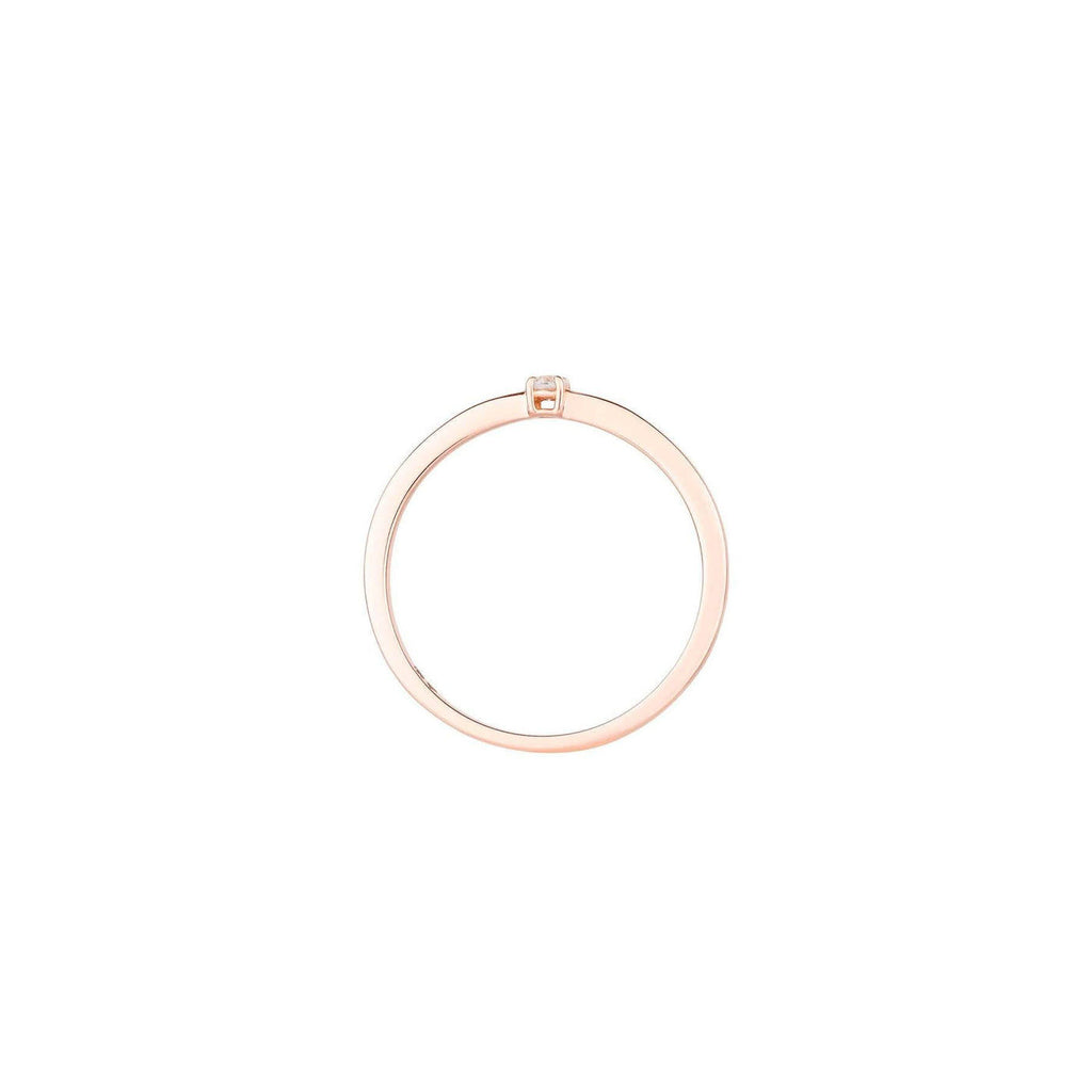 Essential Spring 18K Rosegold Ring w. Sapphire