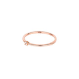 Essential Spring 18K Rosegold Ring w. Sapphire