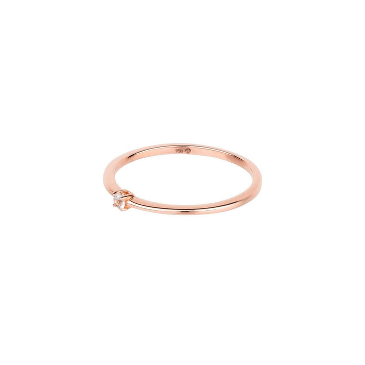 Essential Spring 18K Rosegold Ring w. Sapphire