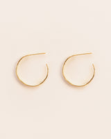 18K Simple Gold Hoops