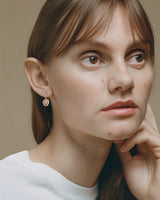 Leverback 18K Gold Earrings w. Diamond