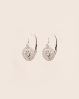Leverback 18K Gold Earrings w. Diamond