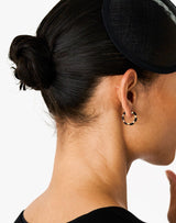 Elsa Striped Hoop aus 18K Gold