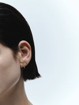 Black Diamond 0.04 14K Gold, Whitegold or Rosegold Stud w. Diamond