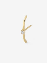 Diamond 0.05 14K Gold, Whitegold or Rosegold Earring w. Diamond