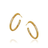 Small Esme 18K Guld Hoops m. Diamanter
