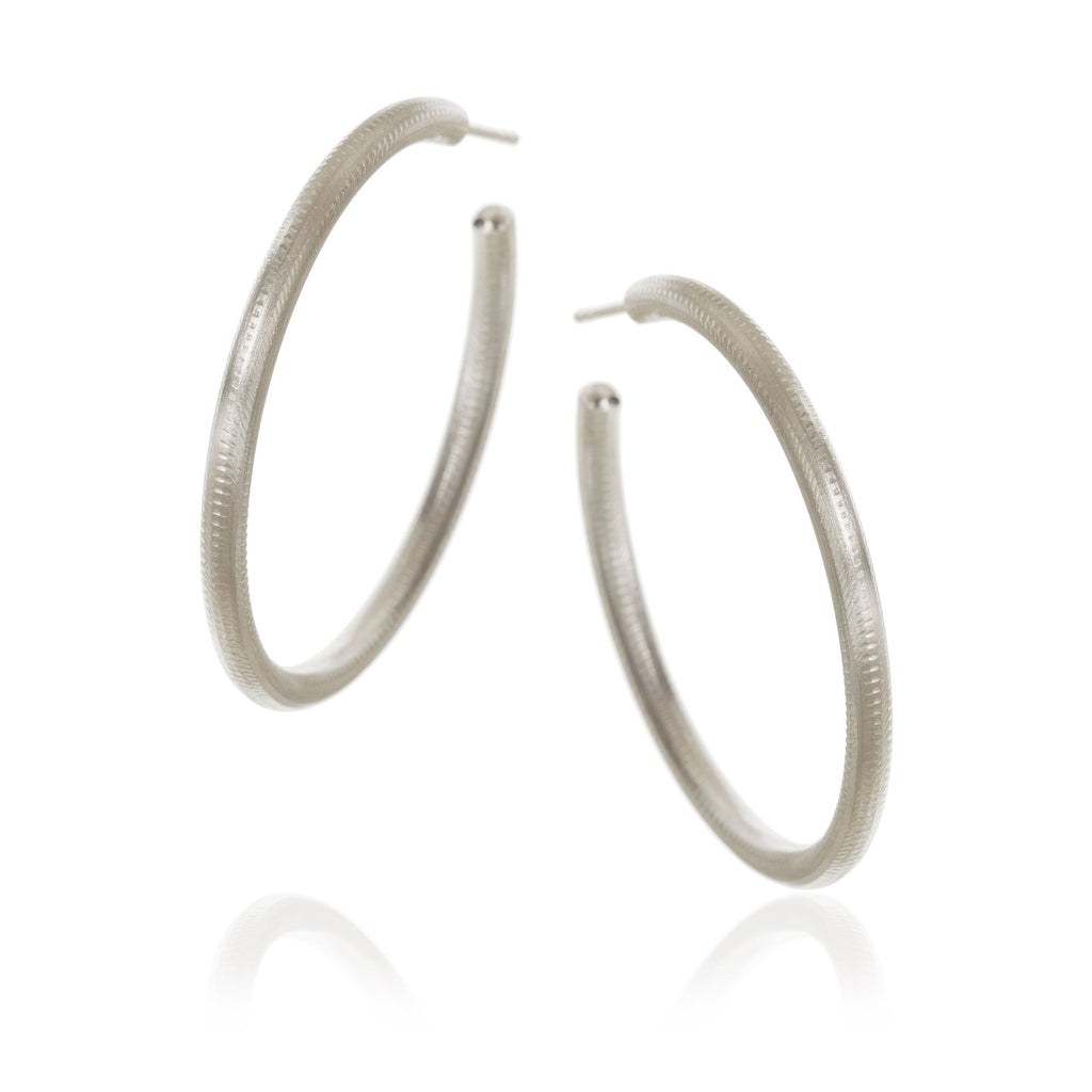 Large Esme 18K Gold or Silver Hoops
