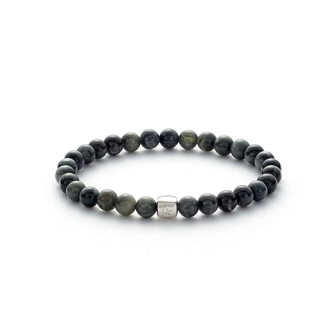 ColorUp Eagle Eye (6mm) Silver Bracelet w. Quartz