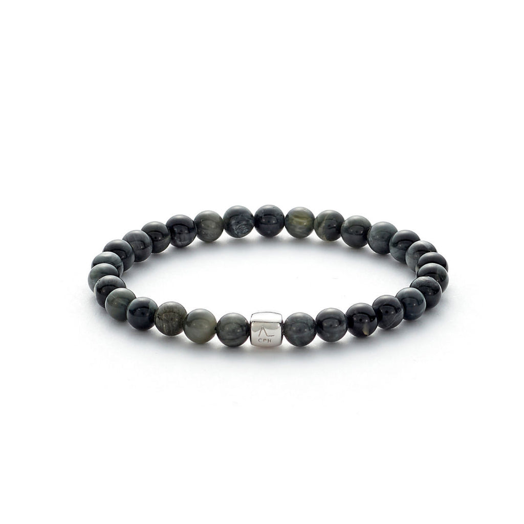 ColorUp Eagle Eye (6mm) Silver Bracelet w. Quartz