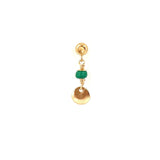 Edda 14K Goldfilled Stud w. Malachite