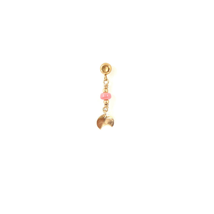 Elma 14K Gulddoublé Ørestik m. Opal