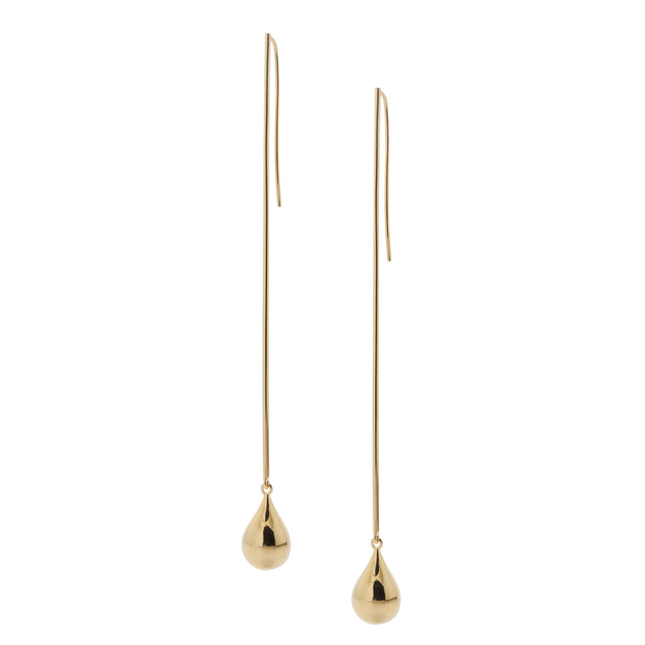 MK Drop Gold Plated Earrings