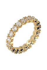Eternity Band 0.10ct 18K Gold Ring w. Lab-Grown Diamonds