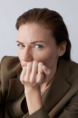 Signet Pear 18K Whitegold Ring w. Lab-Grown Diamond