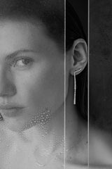 Double Degrade Halskette aus 18K Gold mit Labor-Diamanten