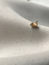 FACET U Arrow 14K Guld Ørestik m. Diamant