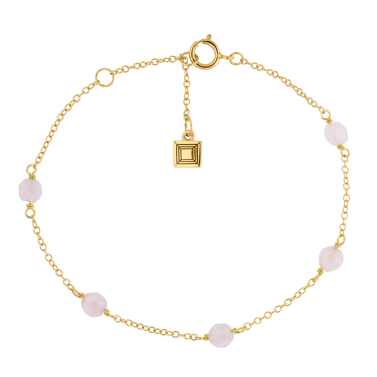 Valentine 18K Gold Plated Bracelet w. Quartz