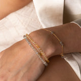 Unicorn 18K Gold Plated Bracelet w. Faceted Labradorite