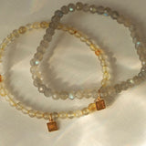 Unicorn Slip on 18K Forgyldt Armbånd m. Labradorit