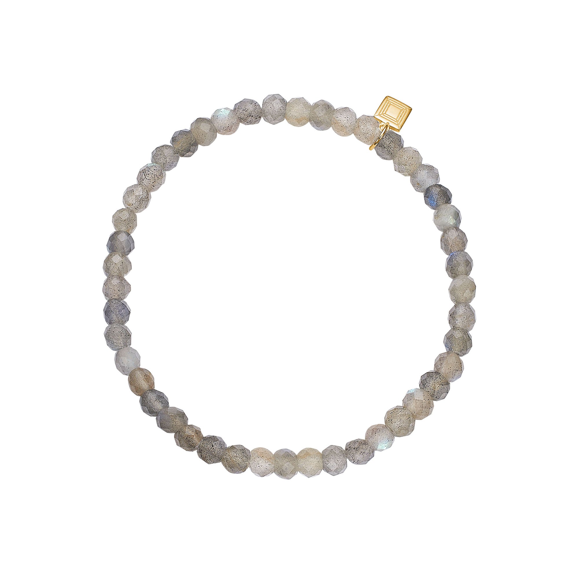 Unicorn Slip on 18K Gold Plated Bracelet w. Labradorite