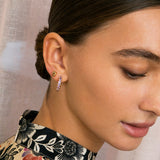 Olalla 18K Gold Plated Studs w. Quartz