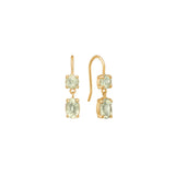 Lemon 18K Gold Plated Earrings w. Quartz